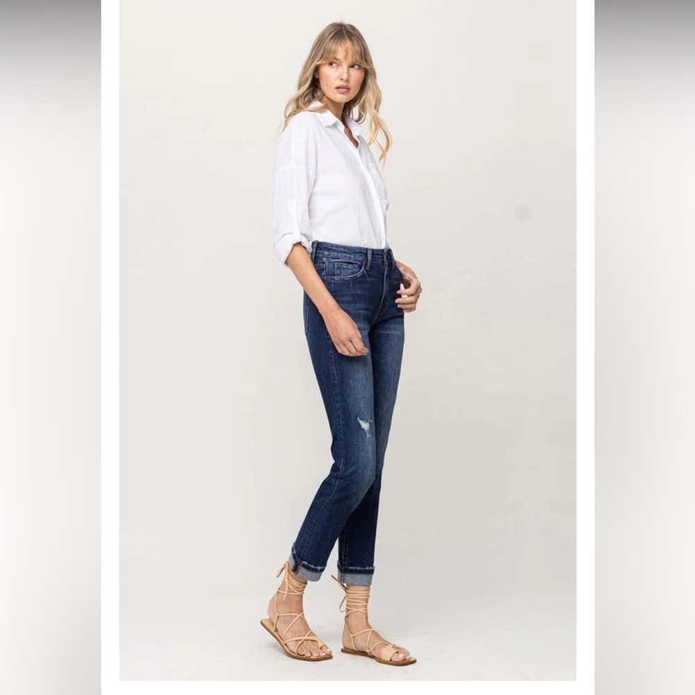 Flying Monkey High-Rise Boyfriend Jeans - Picture 3 of 11
